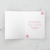 Eerste Verjaardag Giraffe Roze Bubbel Schattige Gr Kaart (Binnen)