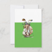 Eerste verjaardag golf gepersonaliseerde foto bedankkaart (Achterkant)