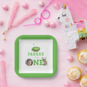 Eerste Verjaardag Golf Party gepersonaliseerde fot Papieren Bordje (Feest)