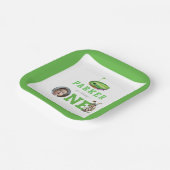 Eerste Verjaardag Golf Party gepersonaliseerde fot Papieren Bordje (Gebogen)