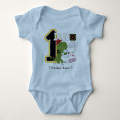 Eerste verjaardag GREN DINO Eerste verjaardag Romper (Voorkant)