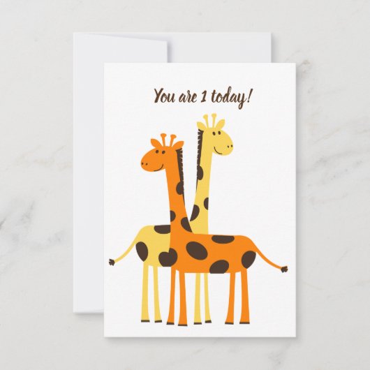 Eerste verjaardag Hartelijk dank Bedankkaart (Voorkant)