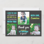 Eerste verjaardag Hartelijk dank Kaart (Voorkant)