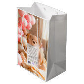 Eerste verjaardag herfst berenmeisje 1e verjaardag medium cadeauzakje (Achterkant Gekanteld)