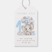 Eerste verjaardag Herfst Jongen Dank je Label Cadeaulabel (Voorkant)