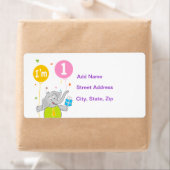 Eerste verjaardag Ik ben 1 jaar oud Etiket (Insitu)