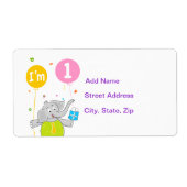 Eerste verjaardag Ik ben 1 jaar oud Etiket (Voorkant)