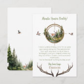 Eerste verjaardag jagen 'Big One' Bedankkaart (Voorkant / Achterkant)