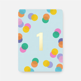 Eerste verjaardag jongen confetti blauw en goud folie uitnodiging