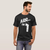 Eerste verjaardag Jongen of Meisje Arr I'm 1 Year  T-shirt (Voorkant volledig)