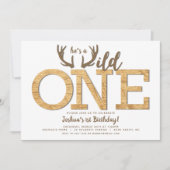 Eerste Verjaardag Jongen Wild One Kaart (Voorkant)