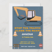 Eerste Verjaardag Jongens Bouwfeest Kaart (Voorkant)