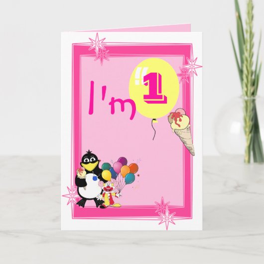 Eerste Verjaardag Kaart (Voorkant)