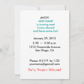 eerste verjaardag kaart (Achterkant)