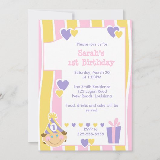 Eerste verjaardag kaart (Voorkant)