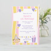 Eerste verjaardag kaart (Staand voorkant)