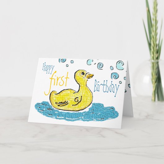 Eerste verjaardag kaart (Voorkant)