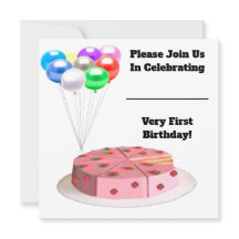 Eerste verjaardag Kaart