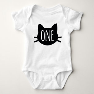 Eerste verjaardag - Kat Threadysuit Baby Romper