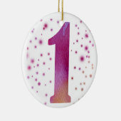 Eerste verjaardag keramisch ornament (Rechts)