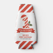 Eerste Verjaardag Kerst Sweet One Flesjeskoeler (Voorkant)