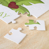 Eerste verjaardag kleinkind Schattige Leeuw Legpuzzel (Zijkant)