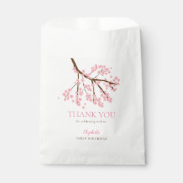 Eerste Verjaardag Lente Kersenbloesems Bloemen Blo Bedankzakje