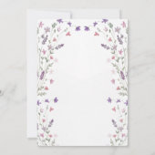 Eerste Verjaardag Little Wildflower Floral Girl Kaart (Achterkant)