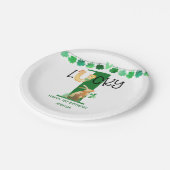 Eerste verjaardag Lucky One Ierse Theme Party Papieren Bordje (Gekanteld)