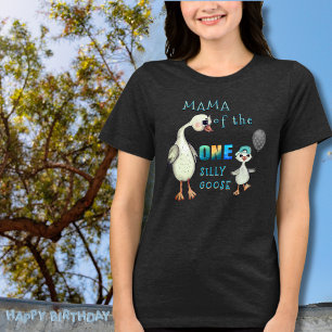 Eerste Verjaardag - Mama van de Gekke Gans Tri-Blend Shirt