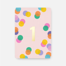 Eerste verjaardag meisje Roze en Goud