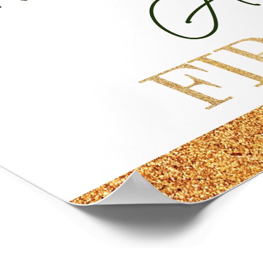 Eerste verjaardag meisje St. Patrick's Day geperso Poster (Hoek)