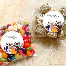 Eerste verjaardag, meisje verjaardag, dierenriem ronde sticker