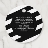 Eerste Verjaardag Moderne Foto Dank u Bedankjes Labels (Achterkant)