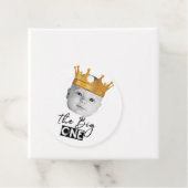 Eerste Verjaardag Moderne Foto Dank u Bedankjes Labels (In situ)