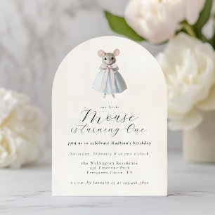 Eerste verjaardag Muis grillige Victoriaans verjaa Kaart