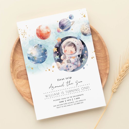 Eerste verjaardag na een rondje om de zon kaart