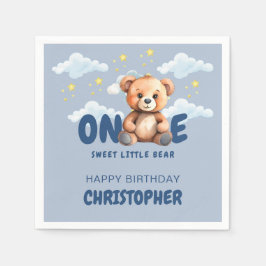 Eerste verjaardag Napkins Servet