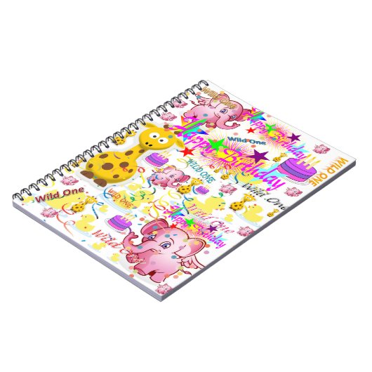 Eerste verjaardag notitieboekje Wild One Notitieboek (Linkerzijde)