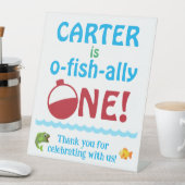 Eerste Verjaardag O-vis-ally Een Dank je teken Reclamebord Met Voetstuk (Insitu)