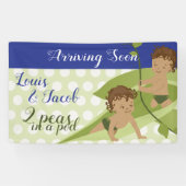 Eerste verjaardag of Baby shower banner (Horizontaal)