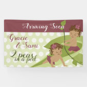 Eerste verjaardag of Baby shower banner (Horizontaal)