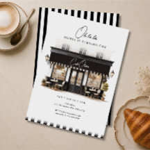 Eerste verjaardag Oh Là Là Zwart & Wit Parijs Café