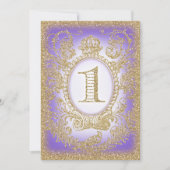 Eerste verjaardag Once Upon a Time Princess Paarse Kaart (Voorkant)