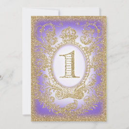 Eerste verjaardag Once Upon a Time Princess Paarse Kaart