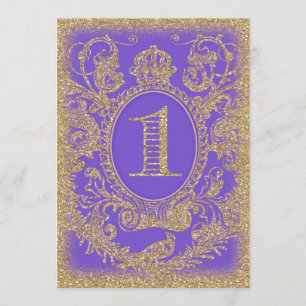 Eerste verjaardag Once Upon a Time Princess Paarse Kaart