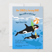 eerste verjaardag onder de zee orca - walviszoenpa kaart (Voorkant)