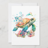 Eerste verjaardag onder water kaart (Achterkant)