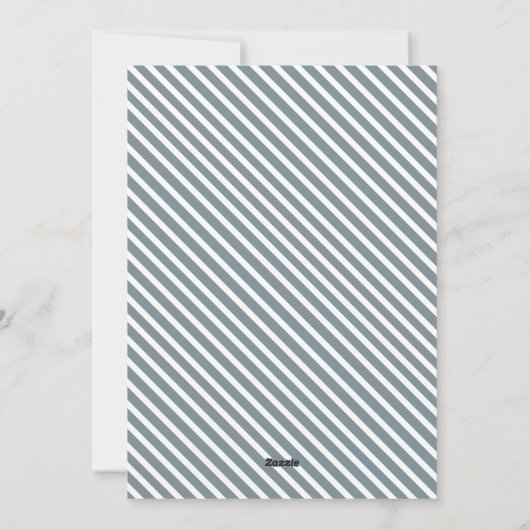 Eerste verjaardag Onderful typografie kaart (Achterkant)