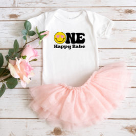 Eerste verjaardag One Happy Babe T-shirt